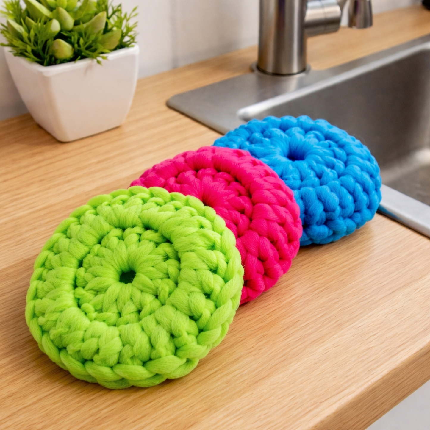 Crochet Scrubbie Pattern (Beginner-Friendly PDF for Dish & Face Scrubbies)